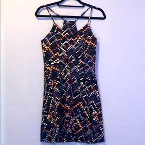 Banana Republic Racerback Fitted Flare Dress